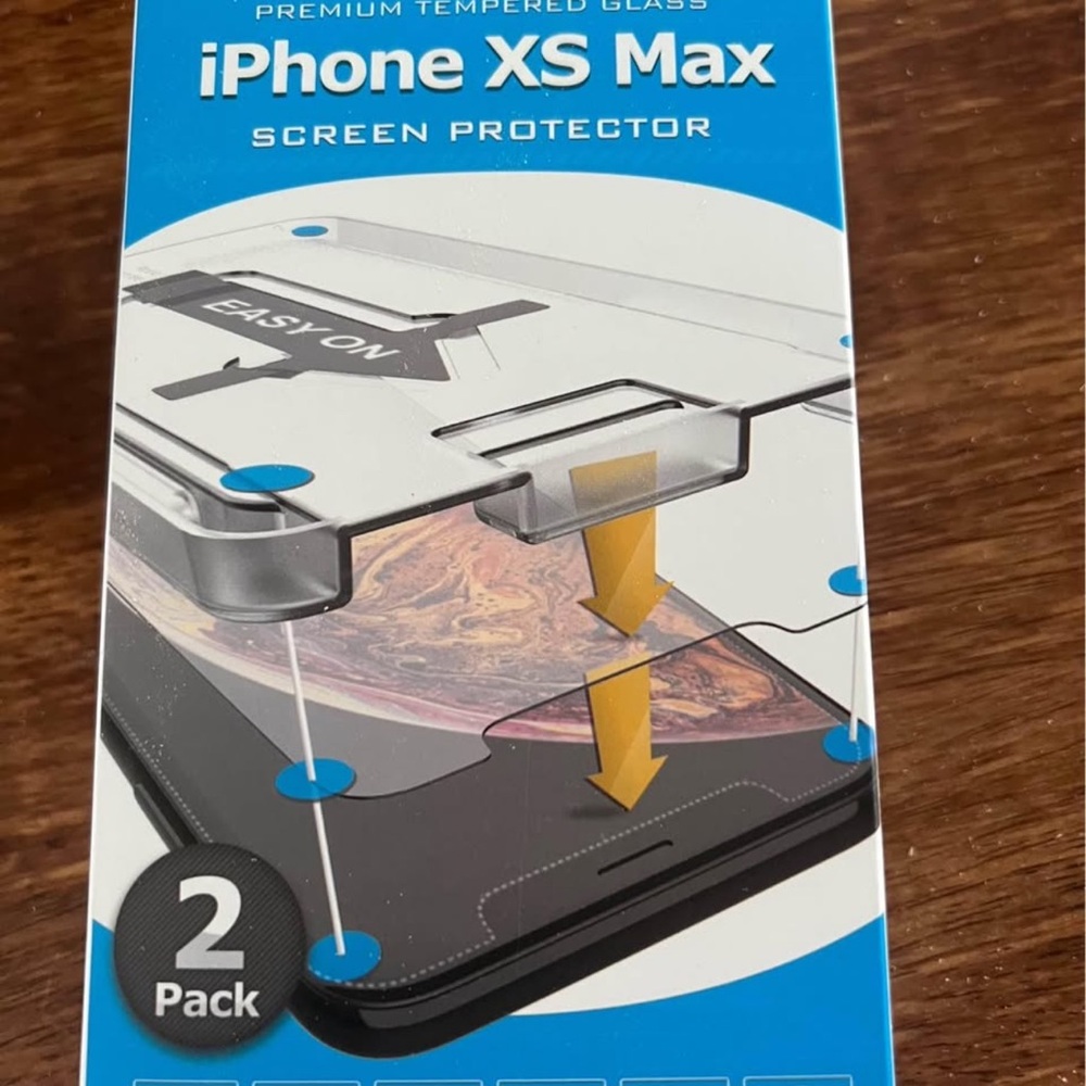 Premium Tempered Glass Screen Protector for iPhone XS Max - 2 Pack